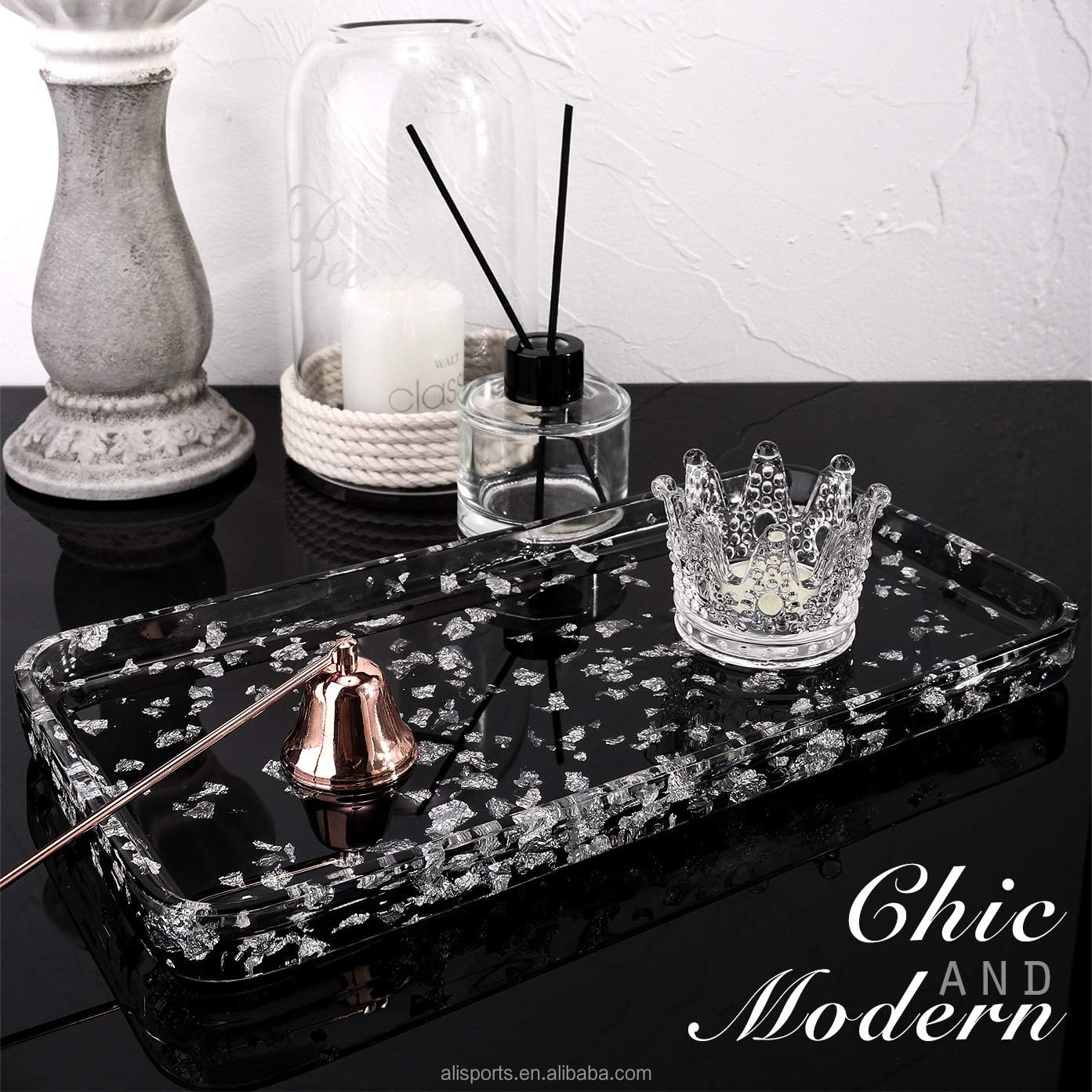 Silver Foil Bathroom Tray manufacturer