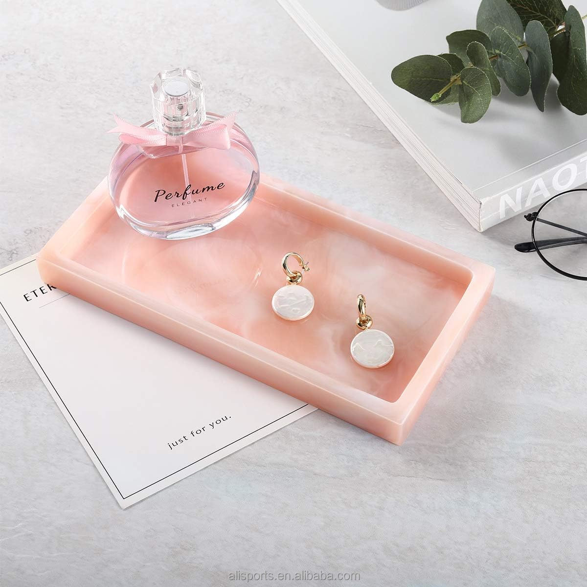 Ink Pink Bathroom Bedroom Jewelry Tray Manufacturer