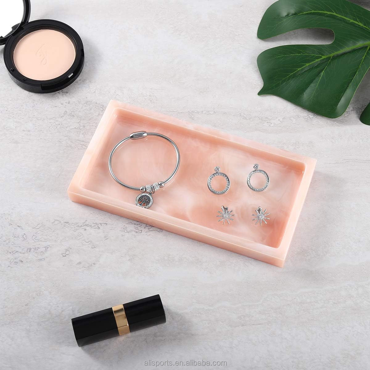 Ink Pink Bathroom Bedroom Jewelry Tray Manufacturer
