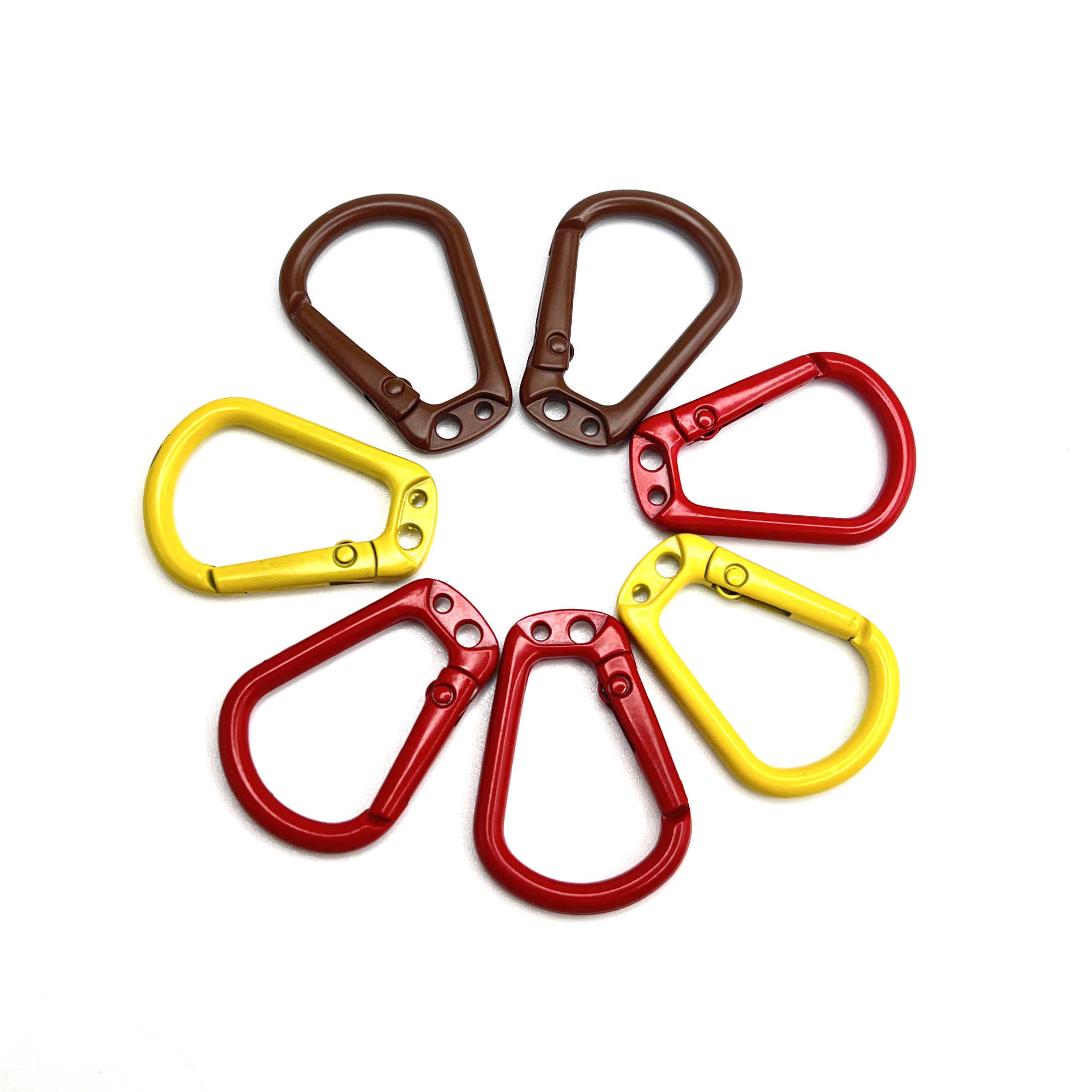 teflon finish carabiner keychain