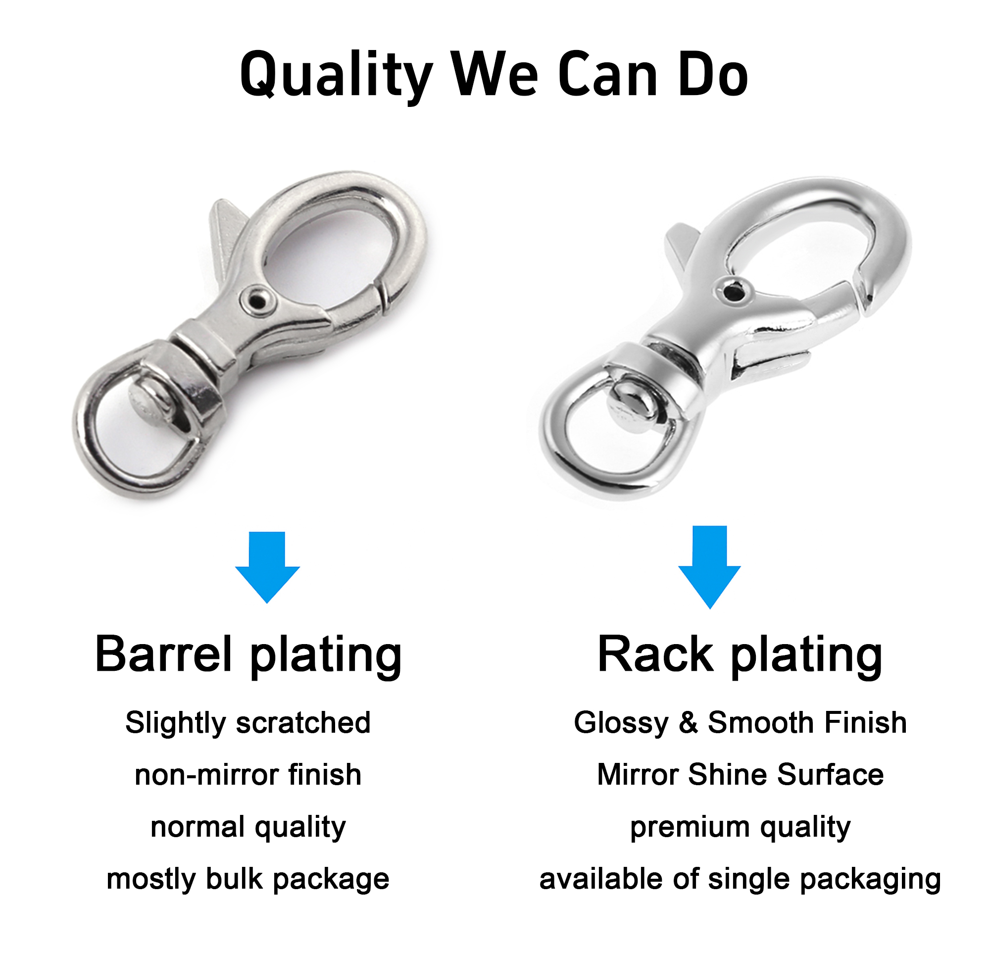 high polished snap hook