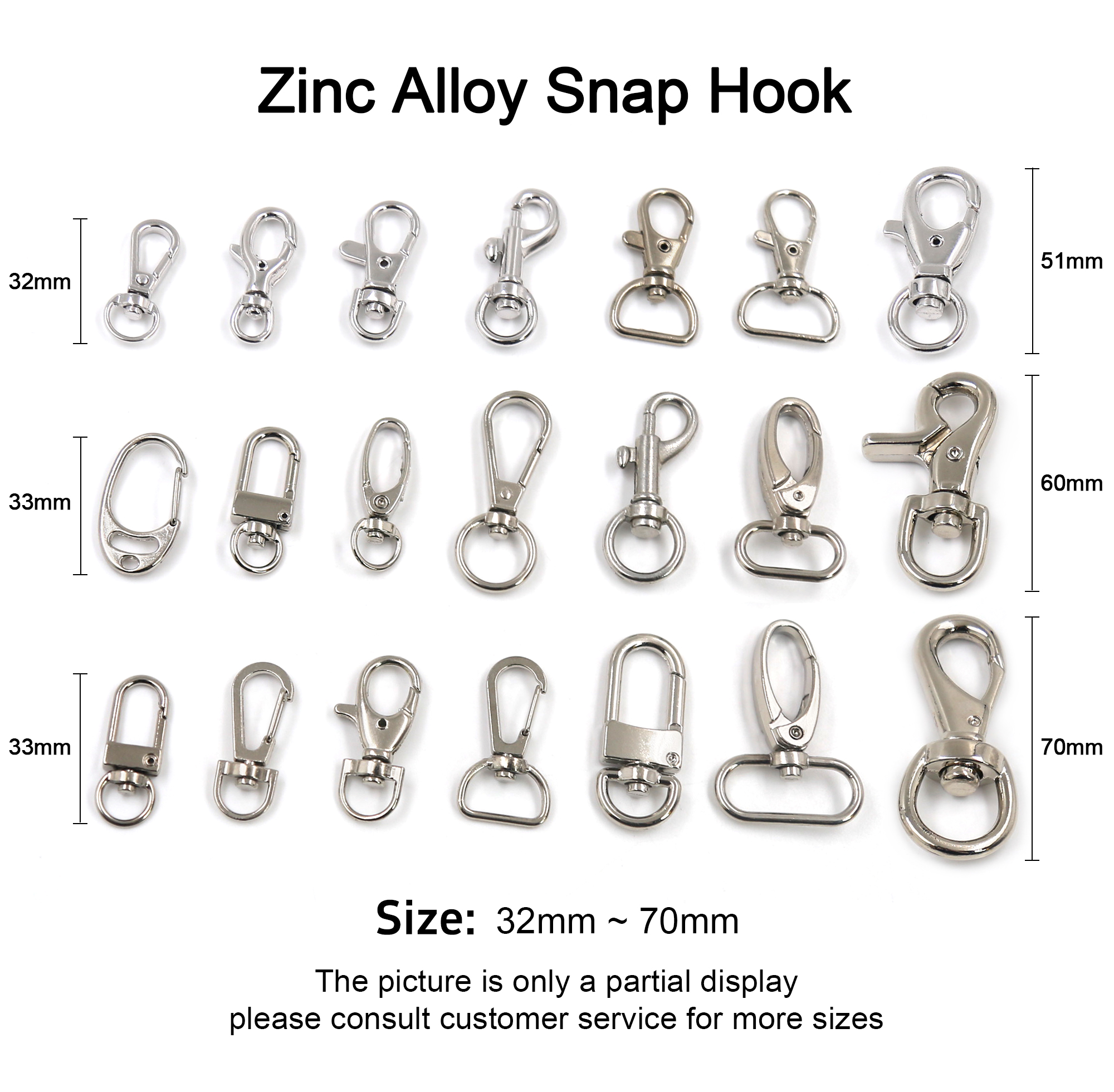 alloy snap hook