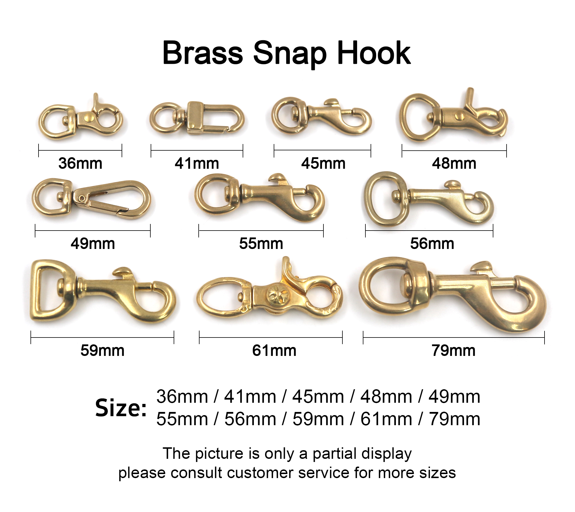 brass snap hook