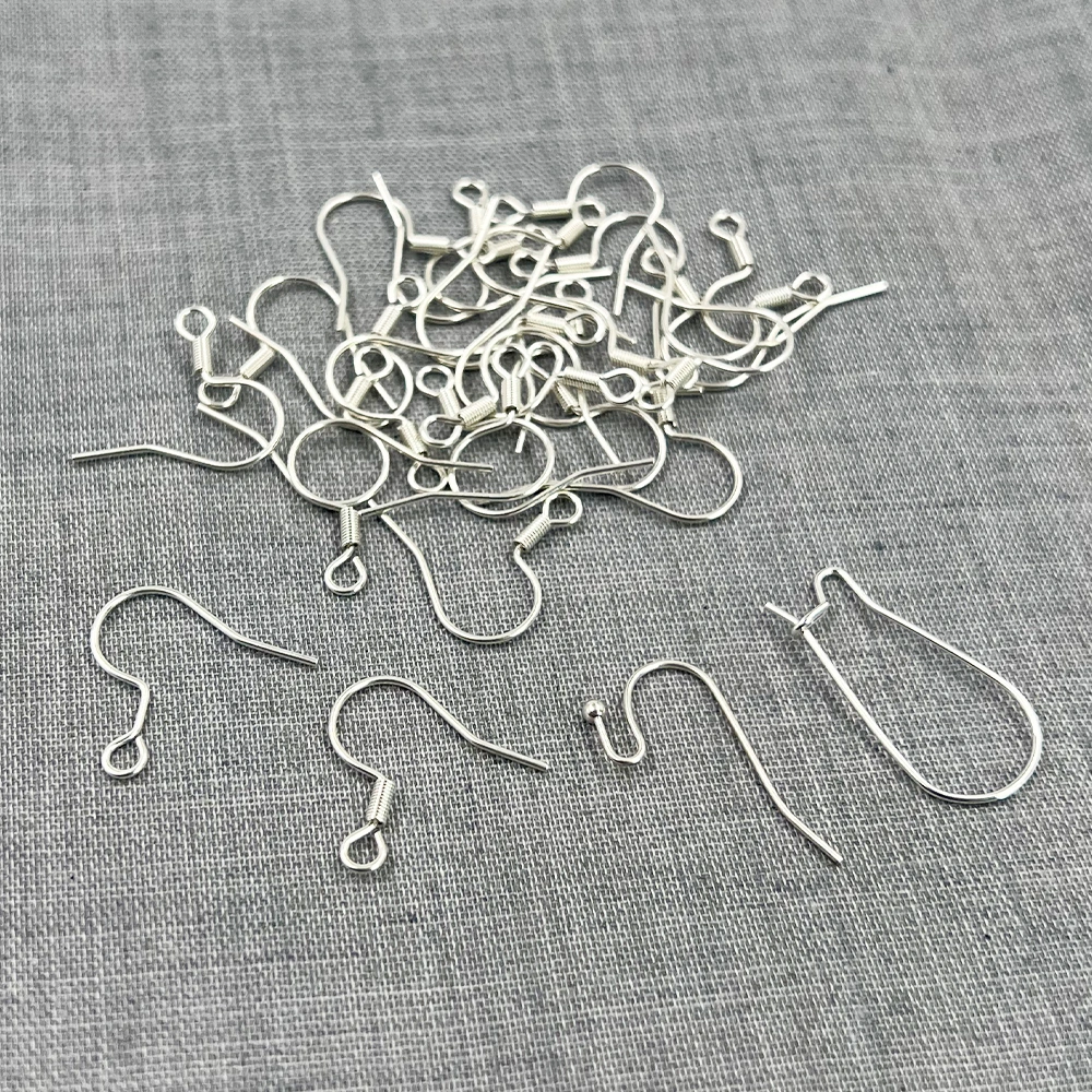925 Sterling Silver Plated Fish Earring Hooks