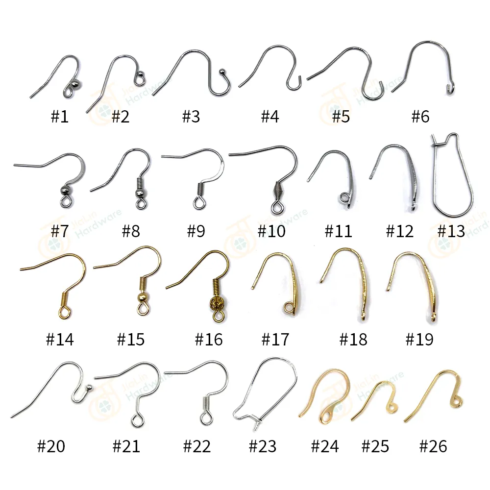 Hypoallergenic Stainless Steel Fish Earring Hooks