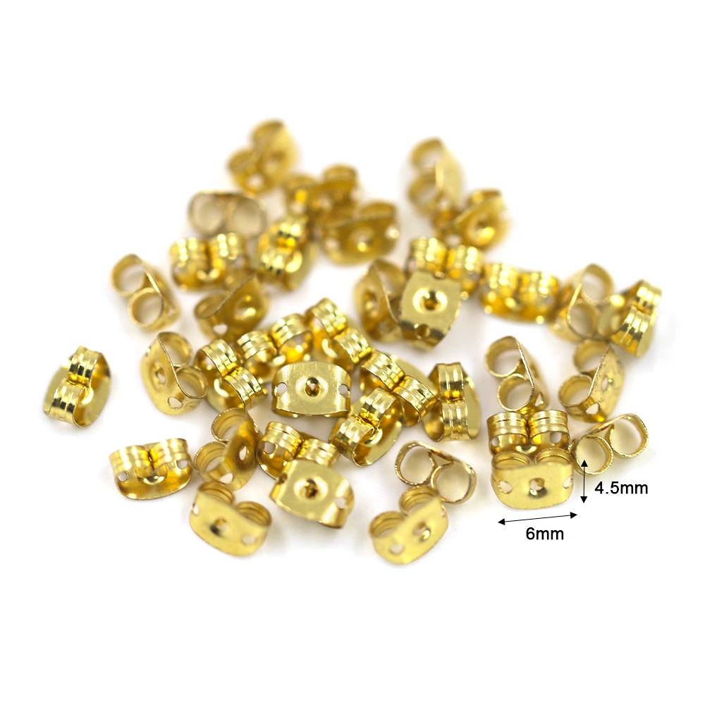 Stainless Steel Gold Earring Stoppers