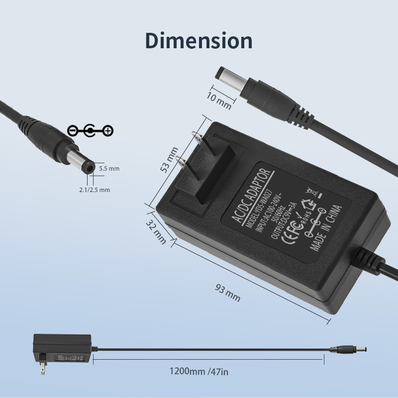 9V 3A power adapter