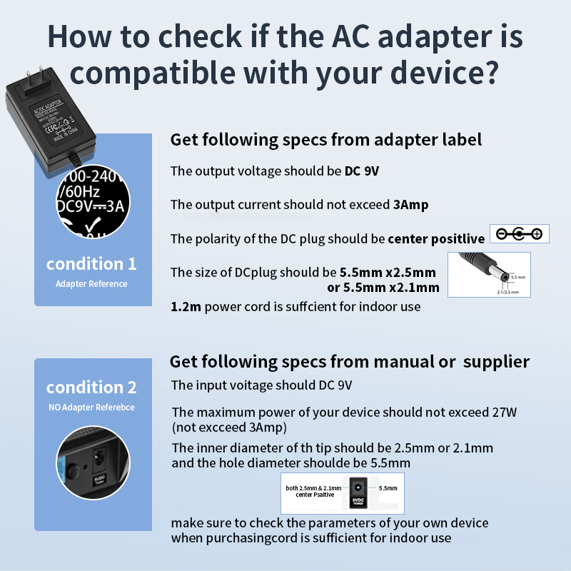9v pos machine adapter