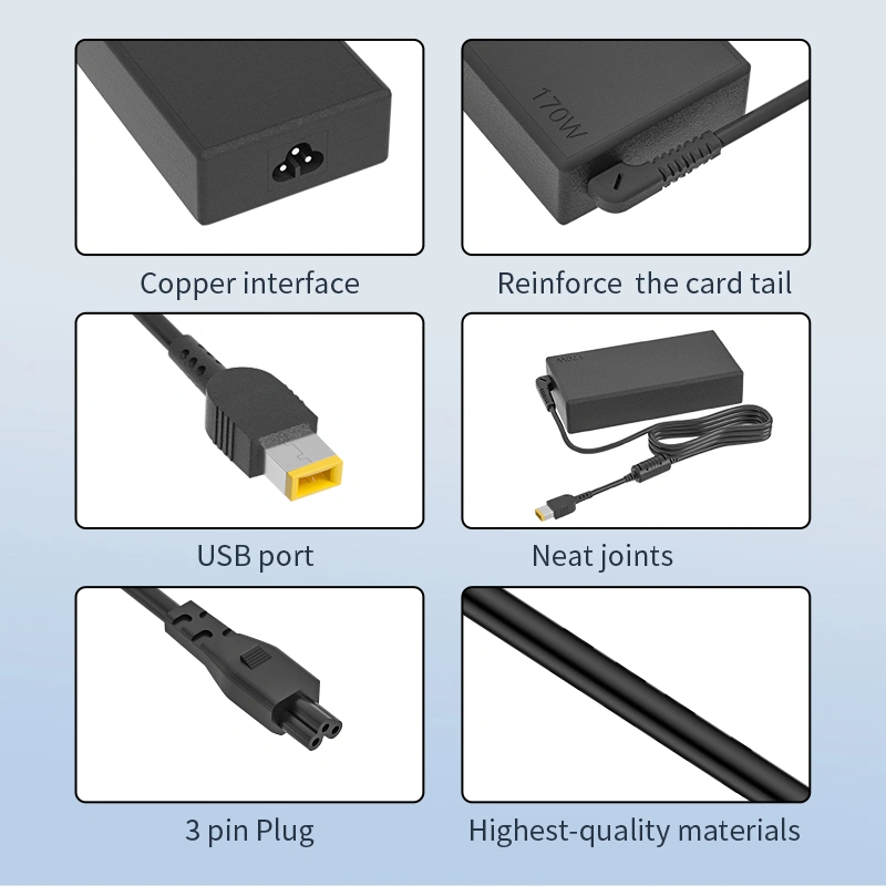 170W adapter Square with Pin