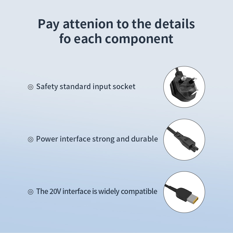 20V 8.5A square pin adapter