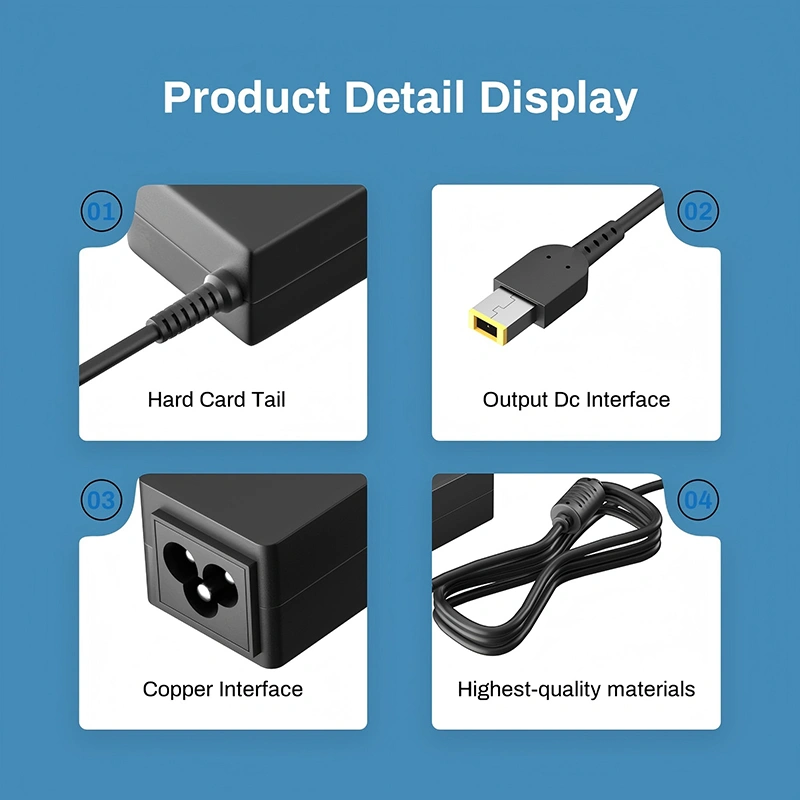 20V 2.25A square pin adapter
