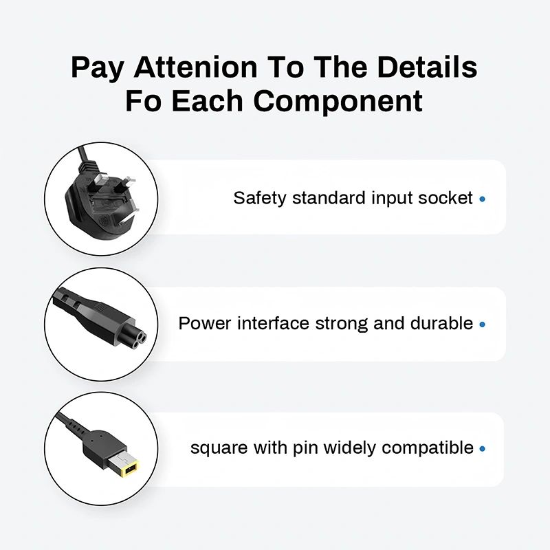 20V 2.25A square pin adapter