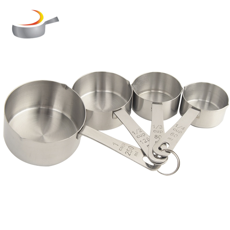 Stainless steel measuring cup set