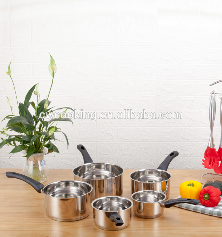 stainless steel saucepan set