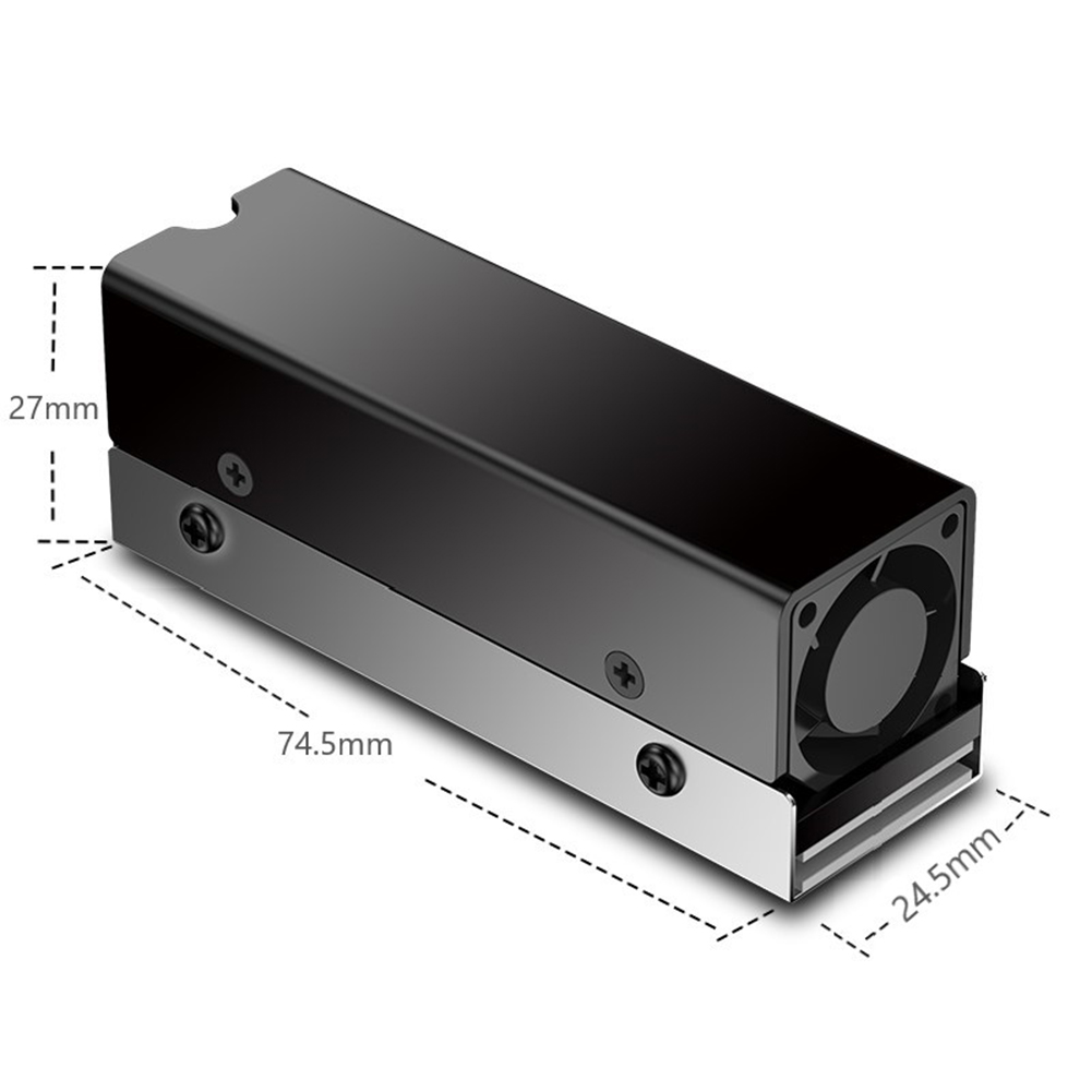 M.2 SSD PCI-E NVMe Heat Sink M2 2280 Solid State Hard Disk Radiator with Fan for Desktop PC Accessories Factory quality 15