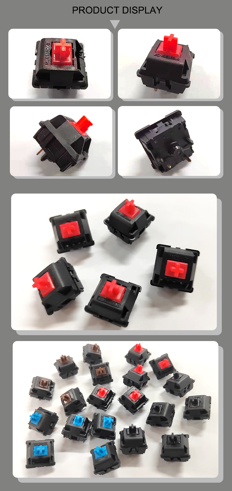 mechanical keyboard switch display