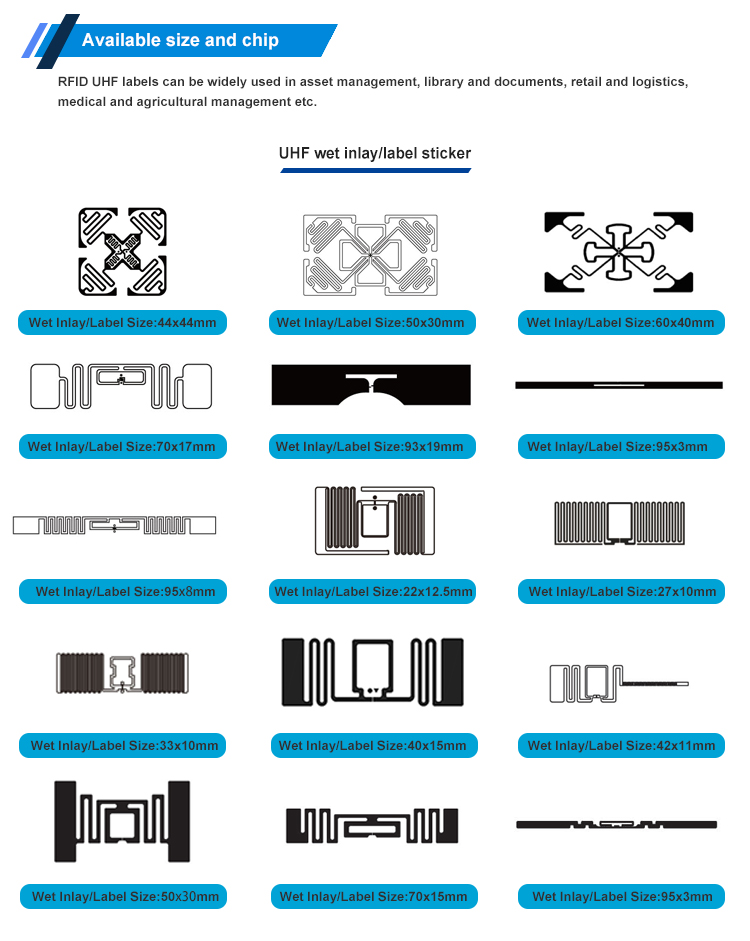 UHF adhesive tags