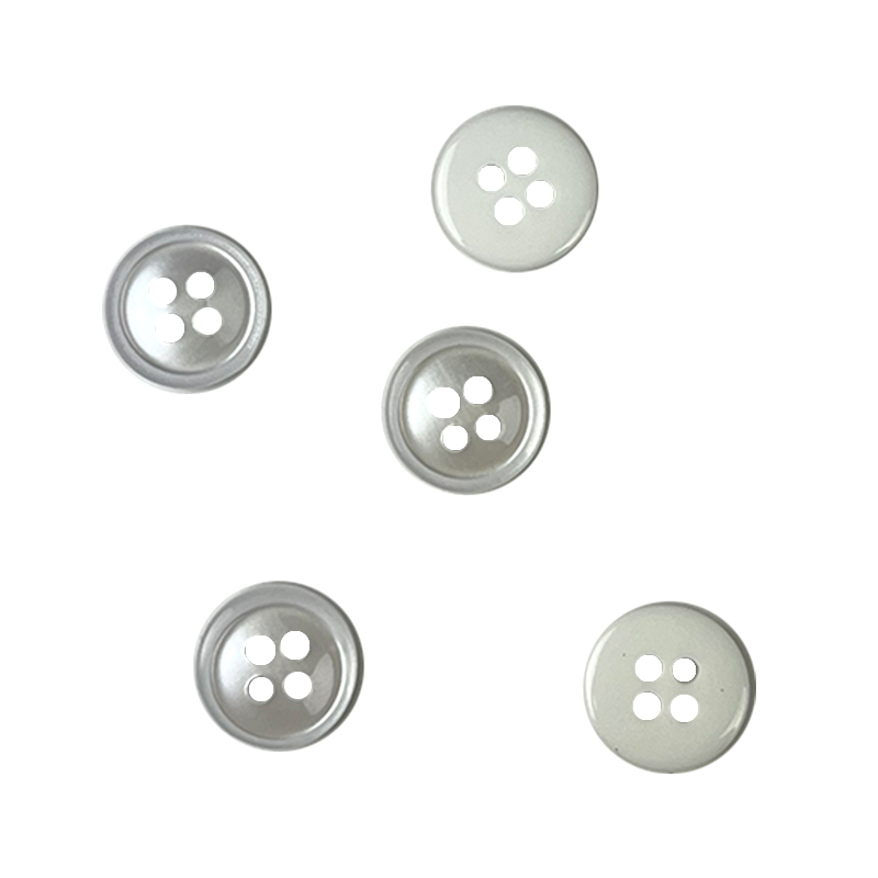 white plastic buttons