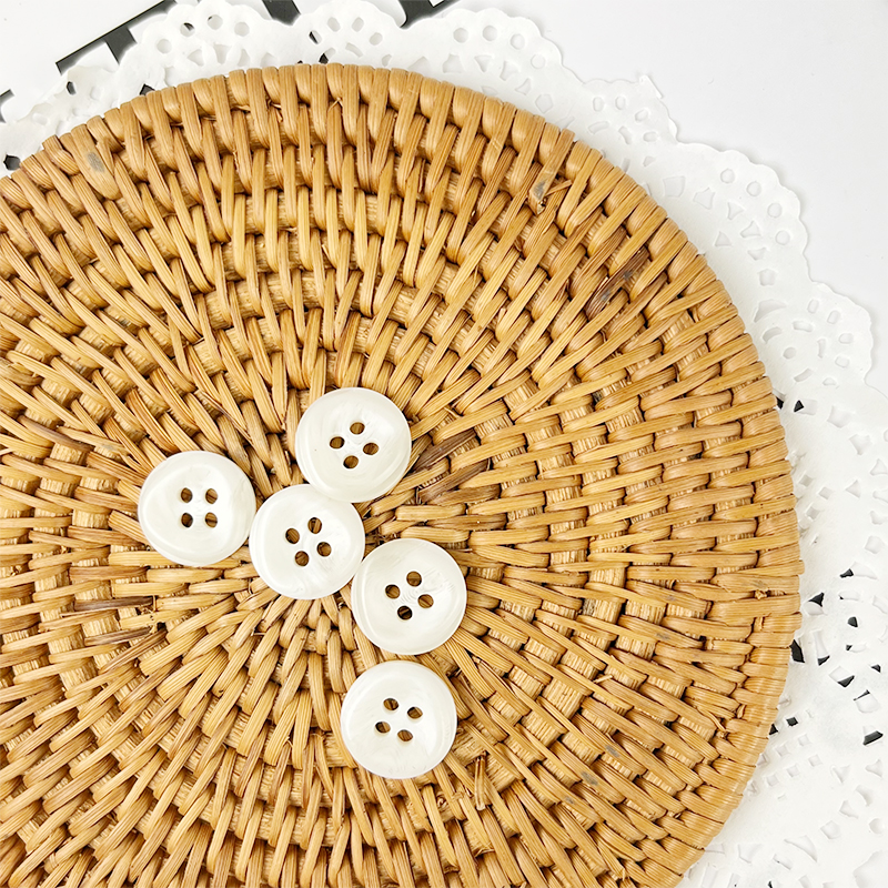 off white button