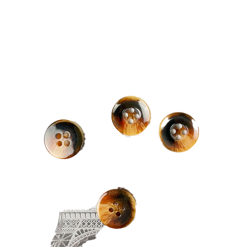 Faux horn buttons