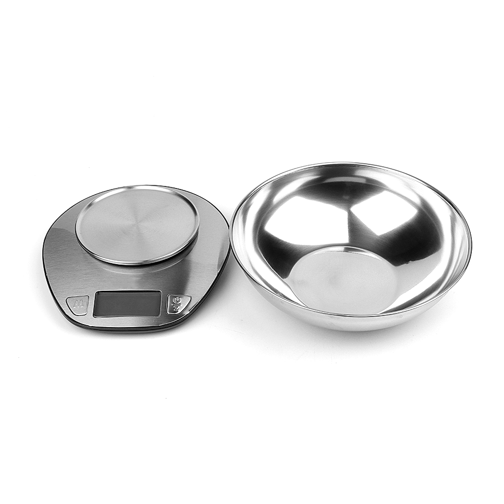 Timing Function Stainless Steel Cookware Parts Bowl Tray Digital Kitchen Scale
