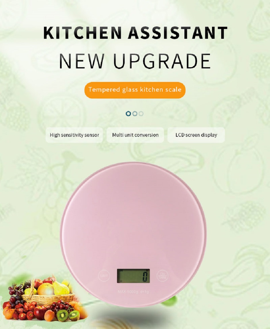 Tempered Glass Kitchen Scale
