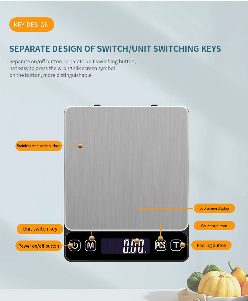 stainless steel Electronic Kitchen Scale