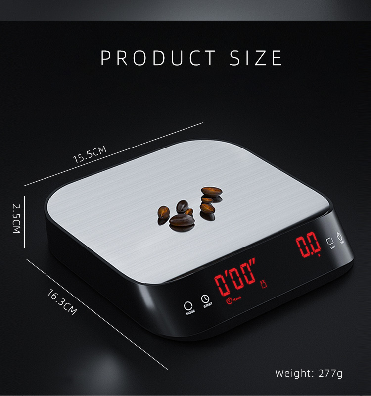 Hand-Pushed Coffee Scale with Timing Function