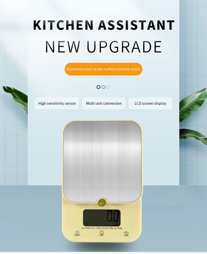 Portable Rectangle Food Kitchen Scale