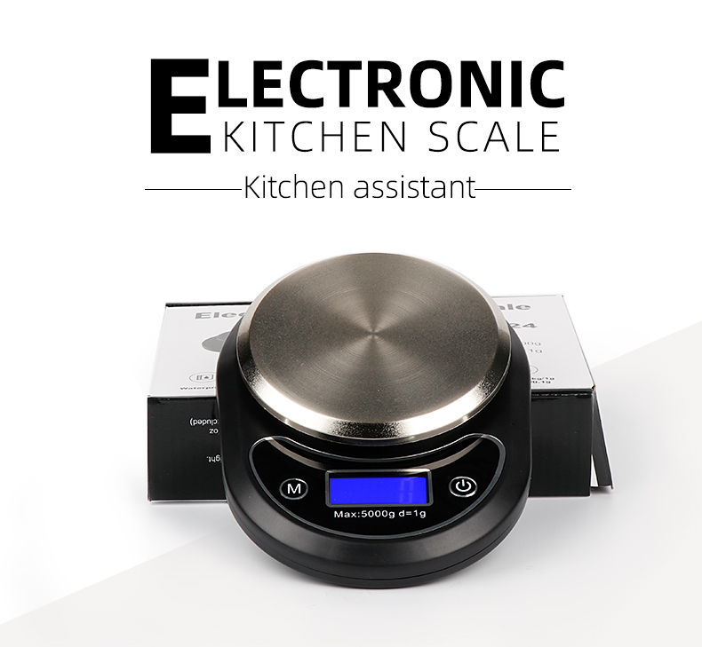 Multi-Function Food Kitchen Scale with Blue Backlight All Body Water Proof