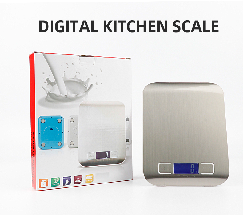 Stainless Steel 5kgs/1g Kitchen Scale