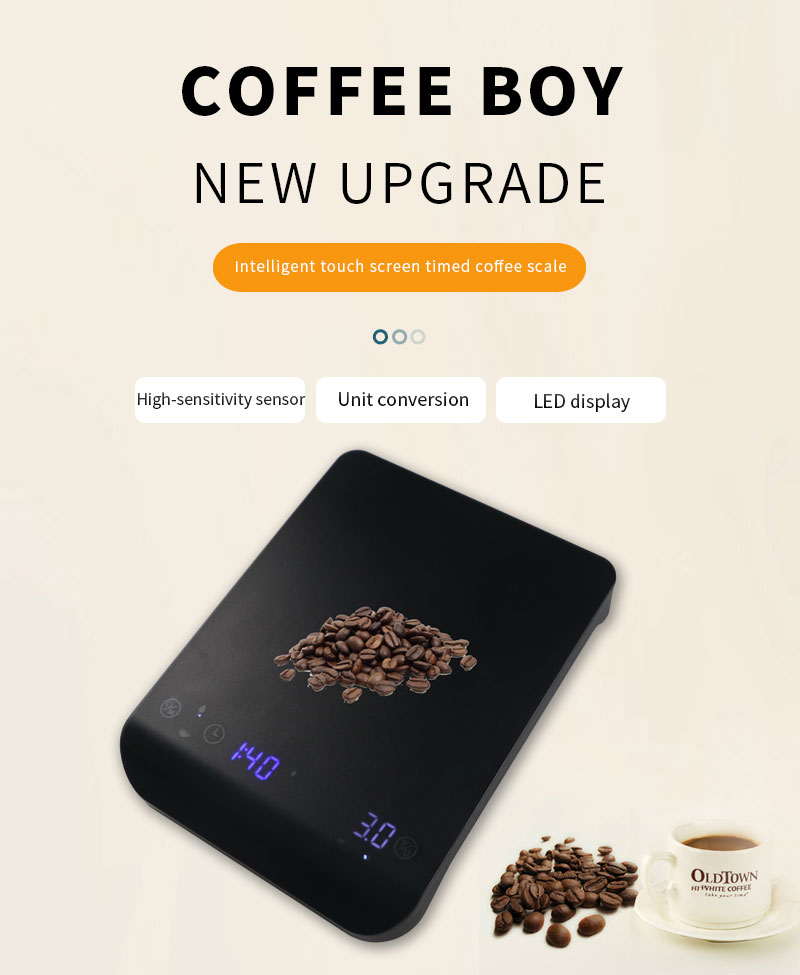 rechargeable 3kg coffee weighing scale