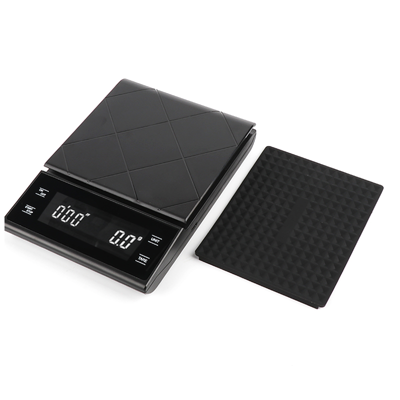LED Timer USB Coffee Weighing Scale with Tray