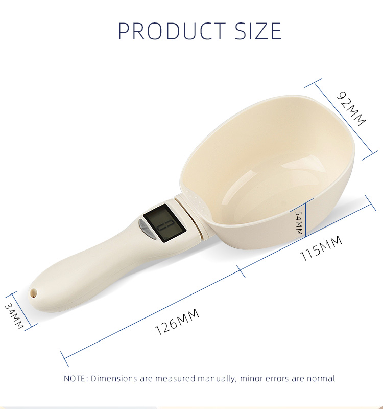 800g/1g Pet Cat Dog Kitchen Food Scoops Detachable Digital Measuring Spoon Scale