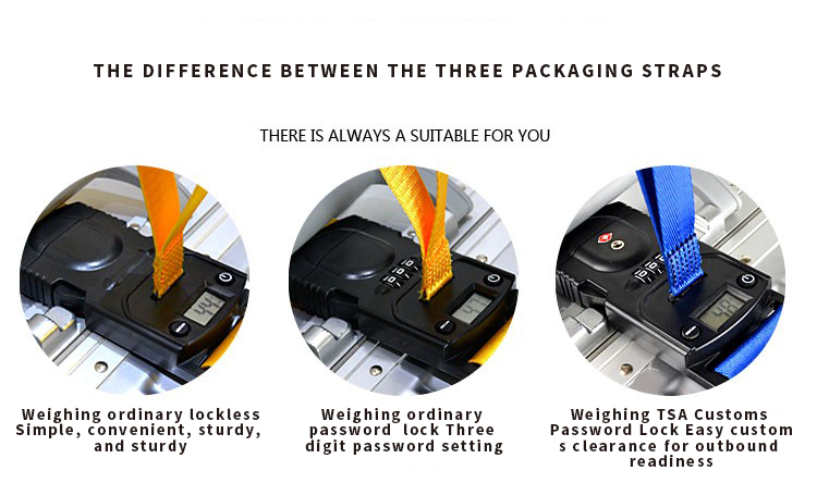 Luggage Strap Combination Lock Adjustable Luggage
