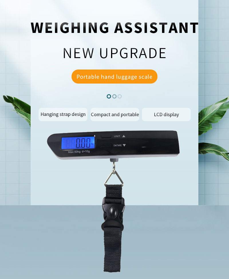 black baggage scale