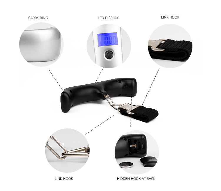 Multifunctional Mini Digital Travel Hanging Luggage Scale