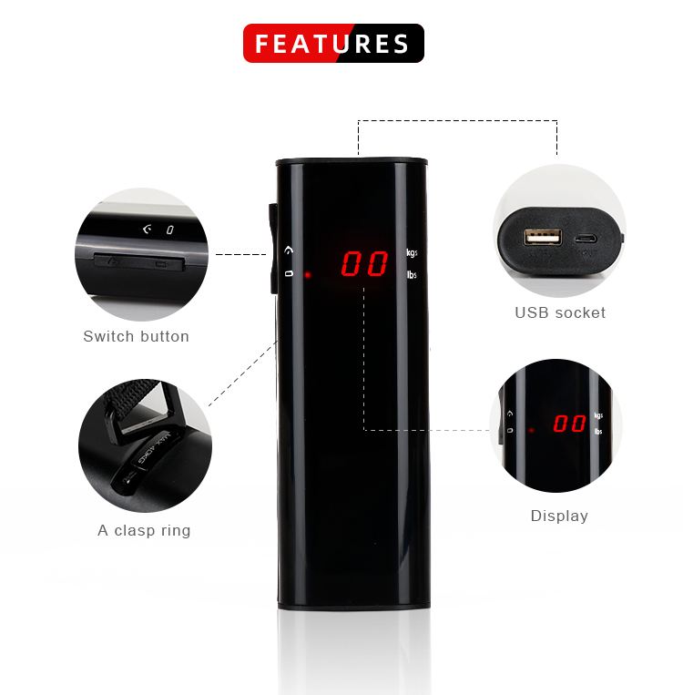 2 in 1 Digital luggage scale with powerbank