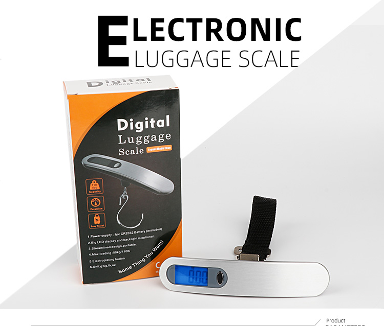 stainless steel hanging luggage scale