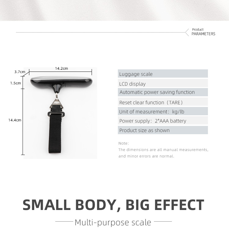 50kg Hanging Digital Luggage Scale