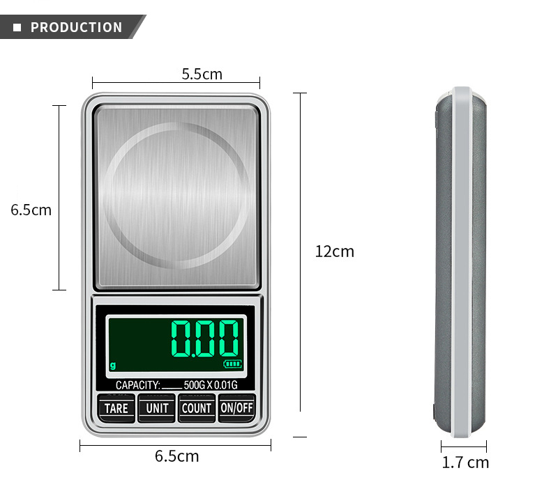 500G/0.01G Digital Diamond Jewelry Scale