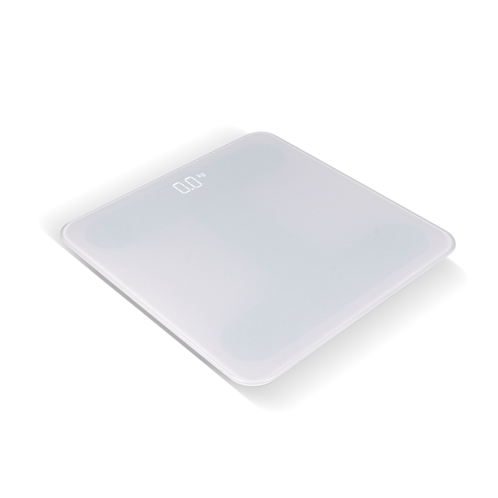 Cool White Tempered Glass Healthy Bmi Measure Analyzer Smart Bathroom Scale