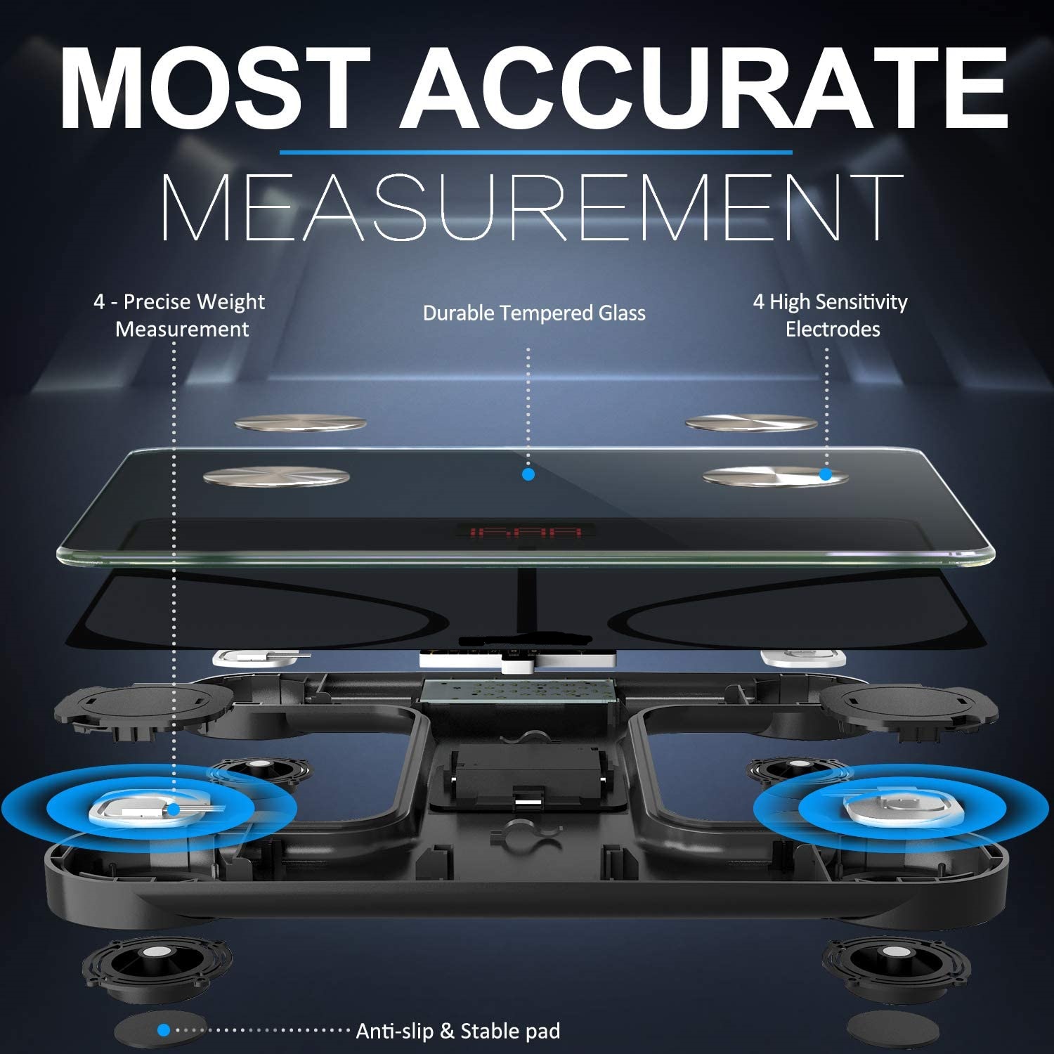 Smart Weight Bluetooth Home Electronic Fat Analysis Body Scale