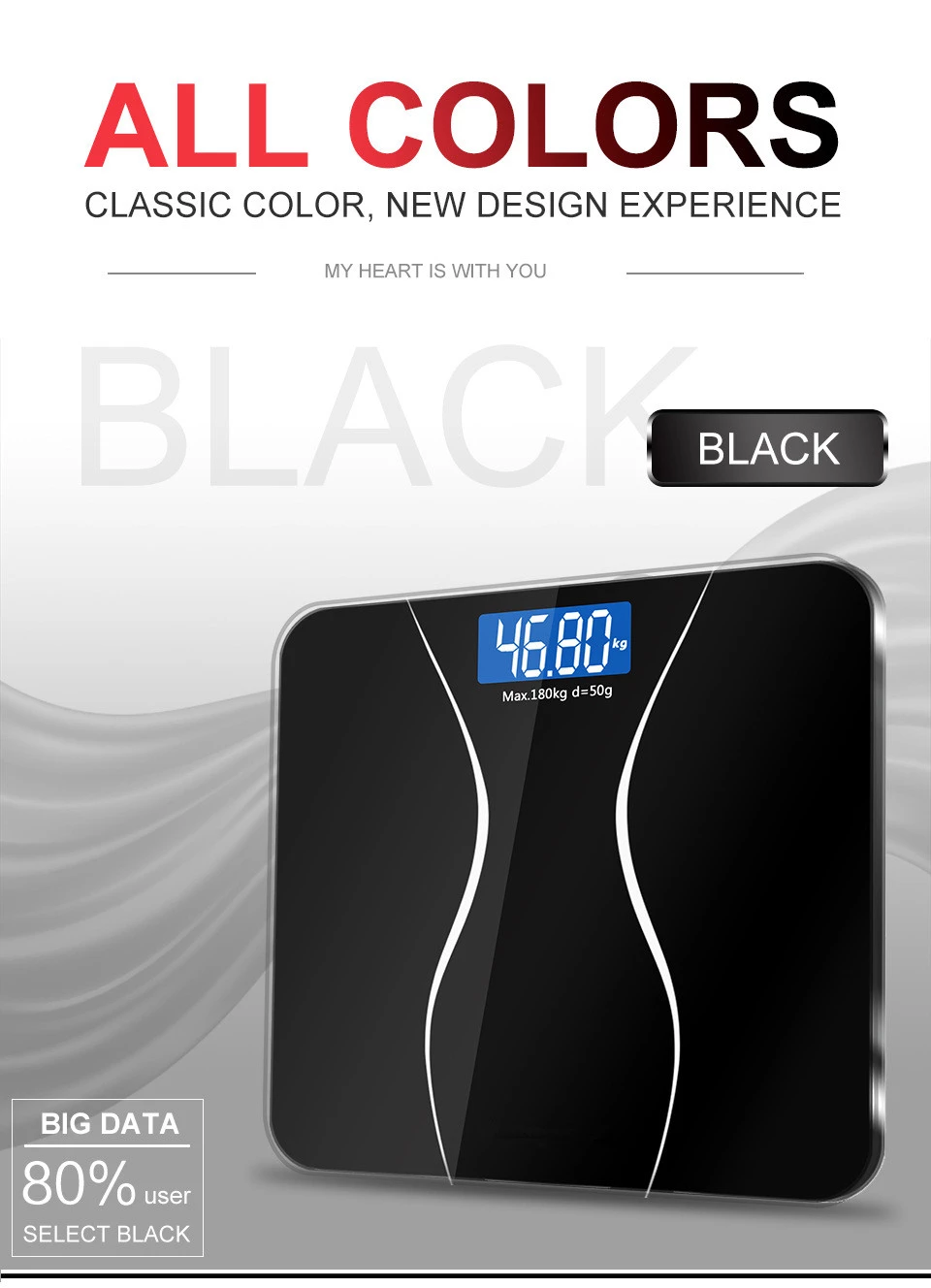 Bathroom Scale Personal Scale Body Scale 180kg