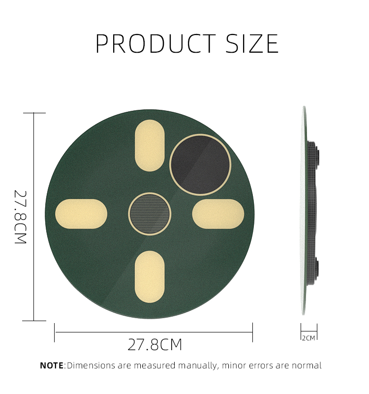 Solar Bathroom Personal Weight Scale Glass