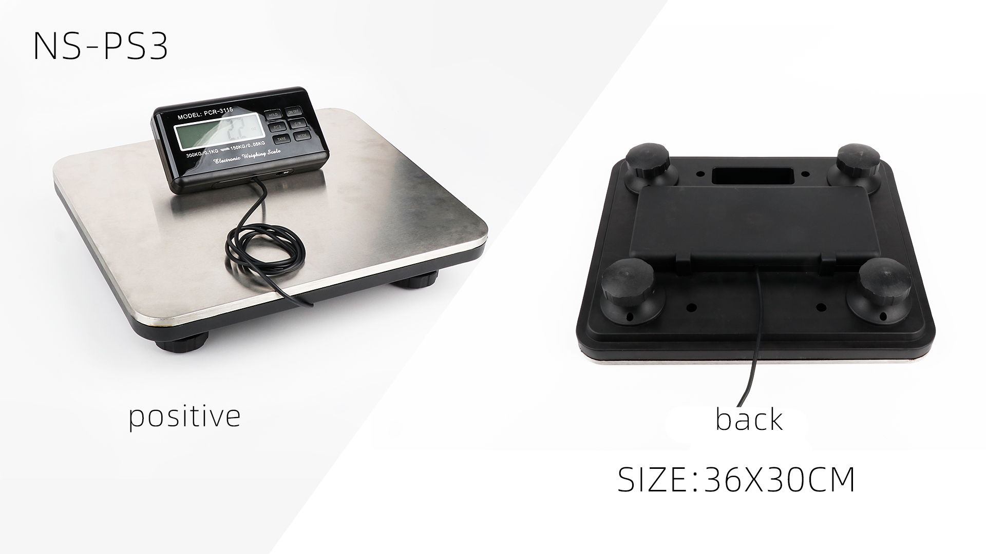 300kg Large Platform Heavy Duty Shipping Floor Scale Postal Weighing Scale