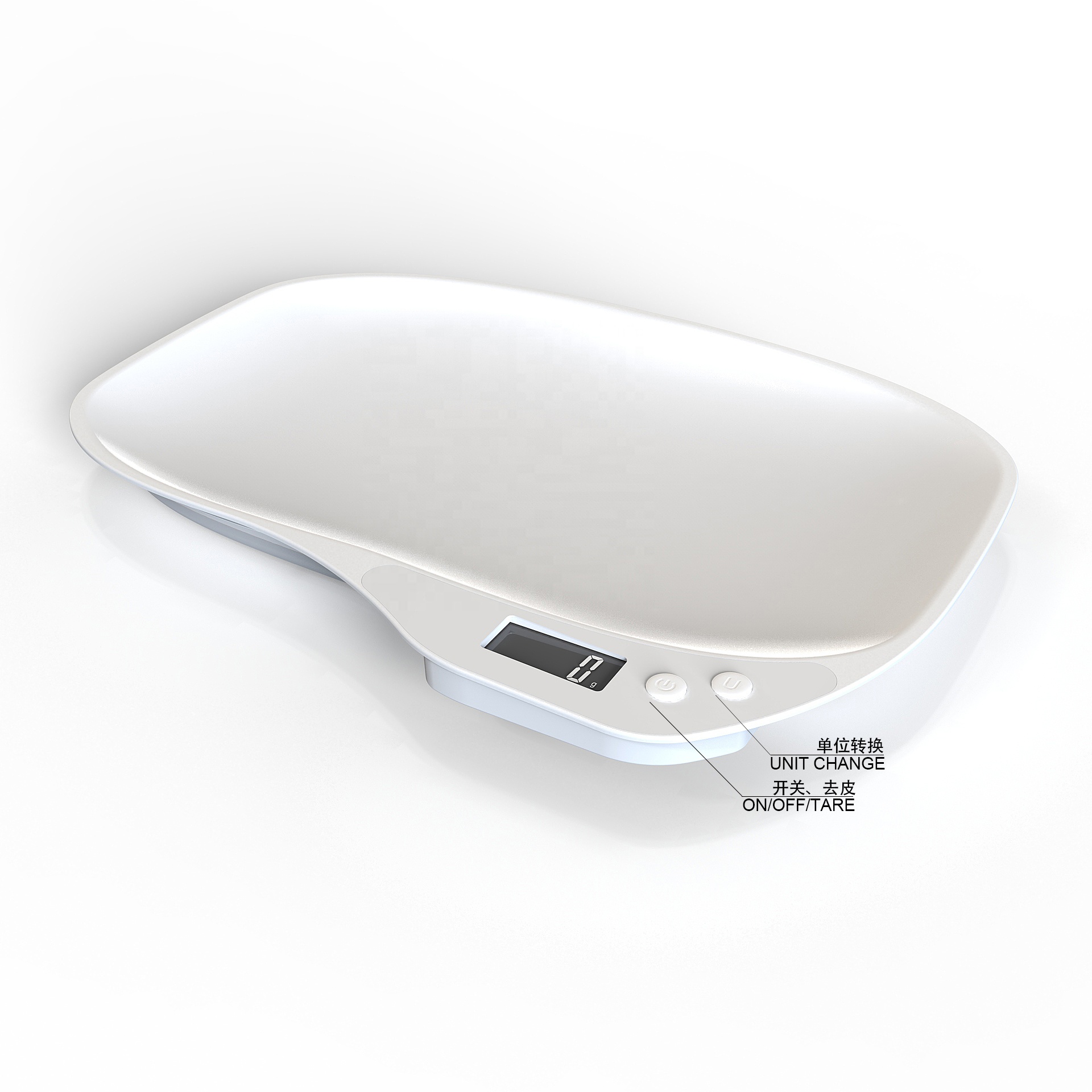 White Plastic Mini Baby Pet Scale