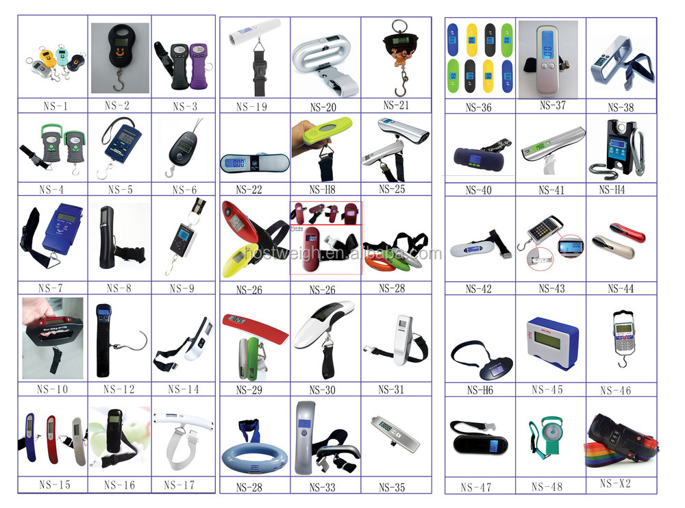 luggage scale catalogue