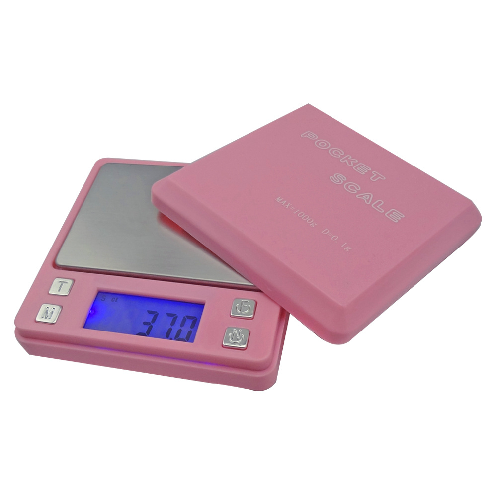 pink electronic jewelry scale