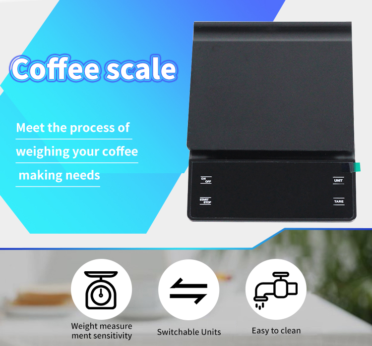 Stainless Steel Kitchen Timing Electronic Coffee Scale